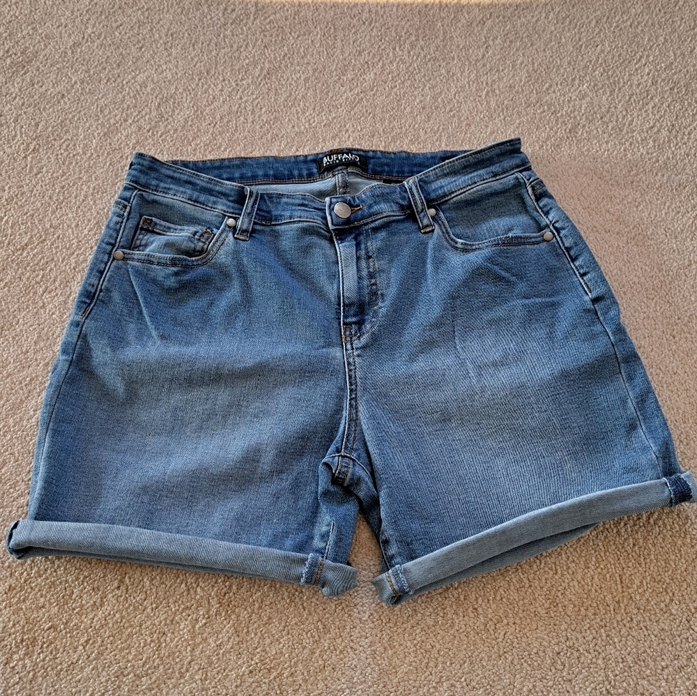 Buffalo David Bitton Teagan Jean Shorts Women's Size 8 Blue Denim Casual Stretch